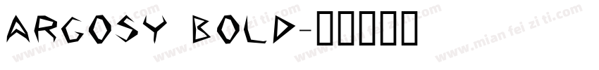 Argosy Bold字体转换